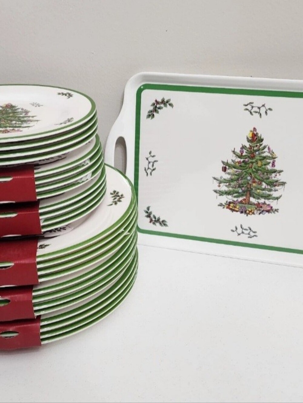 Spode Melamine Dinner Plates(12) And Salad Plates (12) NWT